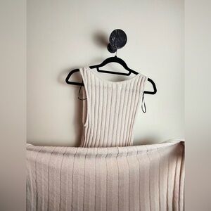 Cream Sleeveless Knit Top/dress